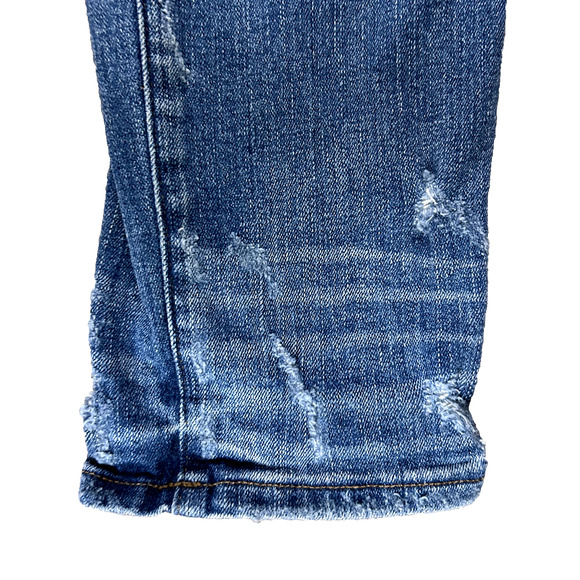 Madewell Jeans Women’s 25 Blue Slim Straight Mid Rise Medium Wash Button Fly - Picture 9 of 12